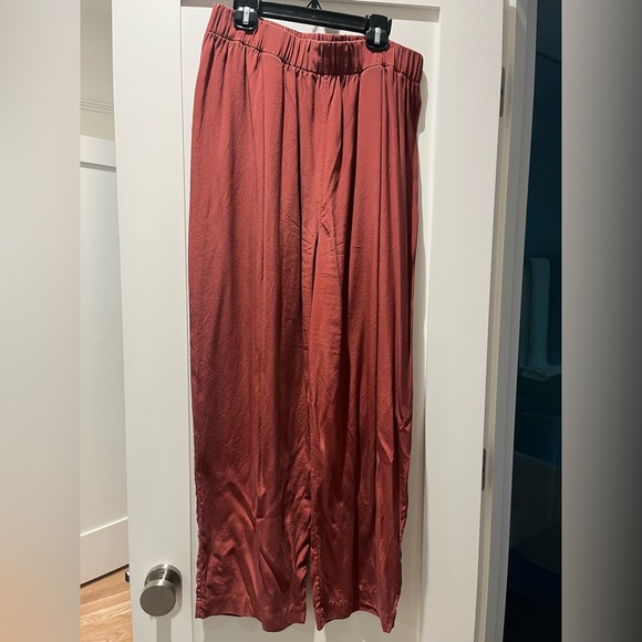 Elizabeth Suzann Any Trouser in silk crepe, rust color - Picture 5 of 7